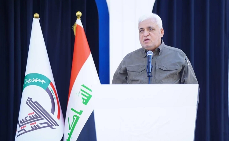 Le chef des Hachd al-Chaabi irakien, Faleh Al-Fayad