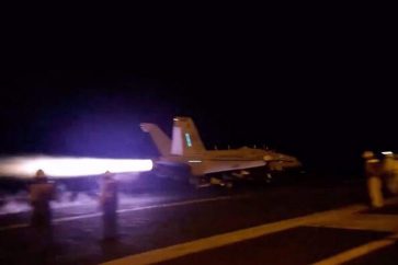 Un avion américain décolle pour mener des frappes aériennes contre des cibles au Yémen. (Photo d'archives Reuters)