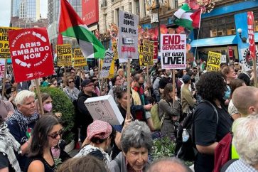 Manifestation à New York