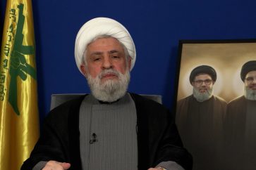 Le secrétaire général du Hezbollah, Cheikh Naïm Qassem