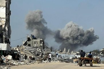 Raids israéliens sur Chouja'iya à Gaza-ville (Archives)