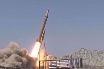 Lancement de missile iranien "Qassem Basir", le 4 mai 2025. (Capture d'écran)