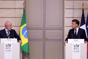 Le président brésilien a déploré lors d'une conférence de presse avec son homologue français le silence du monde face au "génocide" israélien contre Gaza.