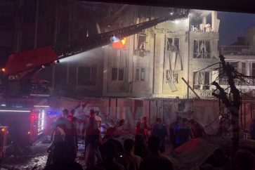 Un bâtiment endommagé par l’agression israélienne contre Téhéran vendredi matin 13 juin 2025.