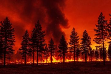 L'incendie a déjà consumé plus de 32.500 hectares, principalement de la végétation, et détruit un bâtiment