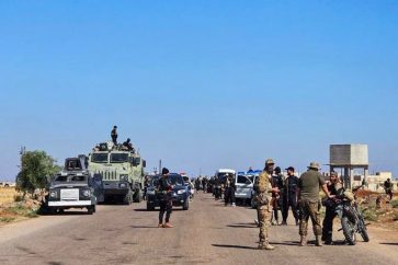 Les forces syriennes dans la province de Soueïda