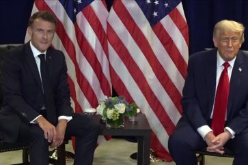Les présidents français et US Emmanuel Macron et Donald Trump
