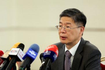 L’ambassadeur de chine en Iran, Cong Peiwu, répond aux questions des journalistes lors d'une conférence de presse à Téhéran, le 27 octobre 2025. ©IRNA