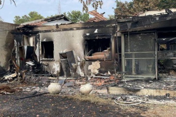 Une colonie israélienne endommagée par les missiles du Hezbollah (Illustration)