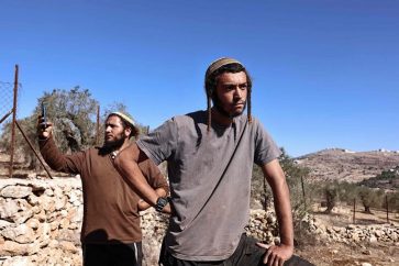 Des colons en Cisjordanie occupée (Illustration)