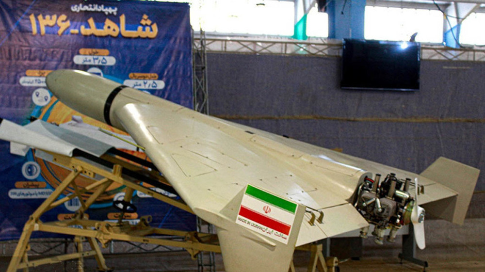Le drone d'attaque Shahed-136 à munitions rôdeuses de fabrication iranienne. ©Mizan