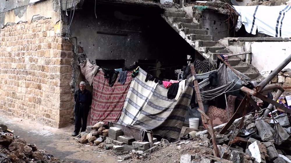À Gaza, des bâtiments fissurés s'effondrent et les personnes déplacées n'ont aucune alternative. (Photo via l'ONU)