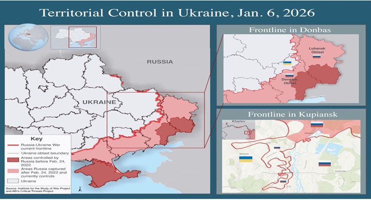 La Russie s’est emparée des localités d'Andriïvka dans la région de Soumy (nord-est), de Novomarkové dans celle de Donetsk et de localité de Bratské dans le sud de la région de Dnipropetrovsk.